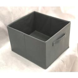 Large capacity collapsible non woven cardboard drawer storage boxes with grommet