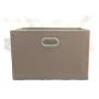 Wholesale square foldable non woven fabric storage bin with metal handle
