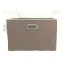 Wholesale square foldable non woven fabric storage bin with metal handle