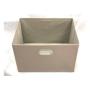 Wholesale square foldable non woven fabric storage bin with metal handle