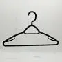 Zara Style T-shirt Hanger Fast Fashion Black Color Brand Plastic Coat Hanger, rubber anti-slipper