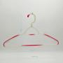 White Plastic Tubular Adult Hangers 16.5 Inch Light-Weight Plastic Hanger