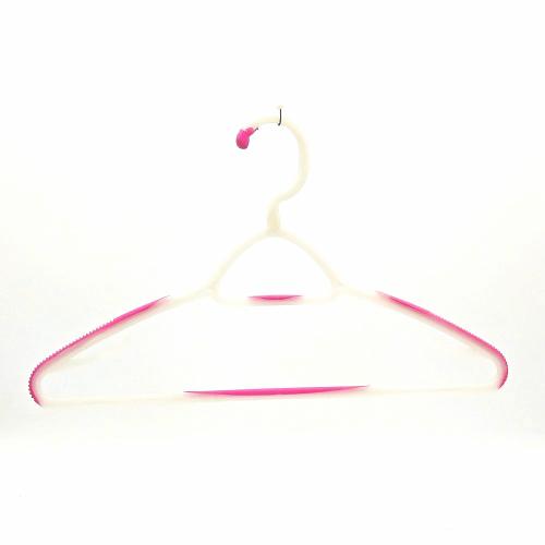 White Plastic Tubular Adult Hangers 16.5 Inch Light-Weight Plastic Hanger