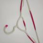 White Plastic Tubular Adult Hangers 16.5 Inch Light-Weight Plastic Hanger