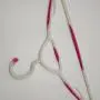 White Plastic Tubular Adult Hangers 16.5 Inch Light-Weight Plastic Hanger