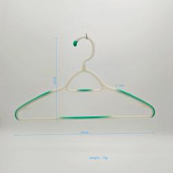 White Plastic Hangers for Clothes - Space Saving Notched Hangers - Durable and Slim - Shoulder Grooves