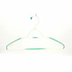 White Plastic Hangers for Clothes - Space Saving Notched Hangers - Durable and Slim - Shoulder Grooves