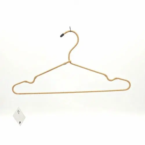 factory space saving metal rope hanger cloth braided cord wire clothes hanger factory space saving metal rope hanger cloth braided cord wire clothes hanger