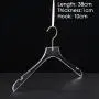 Clothing store hanger wedding dress hanger adult dress transparent crystal seamless clothes hanging high-grade acrylic hanger,length 38cm thickness 1cm golden hook