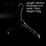 Lady Acrylic clothing store hanger Women's clothing clothes rack seamless high-end transparent crystal customized hangers length 38.5cm thickness 1cm