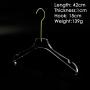 Gentlemen Acrylic clothing store hanger men's clothing clothes rack seamless high-end transparent crystal customized hangers length 42cm thickness 1cm