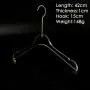 Gentlemen Acrylic clothing store hanger men's clothing clothes rack seamless high-end transparent crystal customized hangers length 42cm thickness 1cm Gentlemen Acrylic clothing store hanger men's clothing clothes rack seamless high-end transparent crystal customized hangers length 42cm thickness 1cm