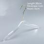 Acrylic hanger clothing store non-slip crystal transparent seamless clothes hang high-end wedding dress custom LOGO hanger ,length 38cm, thickness 1cm golden hook Acrylic hanger clothing store non-slip crystal transparent seamless clothes hang high-end wedding dress custom LOGO hanger ,length 38cm, thickness 1cm golden hook