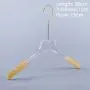 Acrylic hanger clothing store non-slip crystal transparent seamless clothes hang high-end wedding dress custom LOGO hanger ,length 38cm, thickness 1cm golden hook