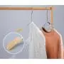 Acrylic hanger clothing store non-slip crystal transparent seamless clothes hang high-end wedding dress custom LOGO hanger pants rack,length 33cm, thickness 1.3cm golden hook golden clip