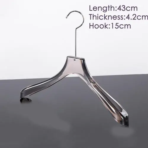Crystal transparent seamless hanger acrylic plexiglass display stand high-end clothing brand wedding dress custom logo Crystal transparent seamless hanger acrylic plexiglass display stand high-end clothing brand wedding dress custom logo