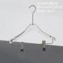 Factory direct sales acrylic transparent hanger 385mm*36mm round head crystal acrylic transparent hanger