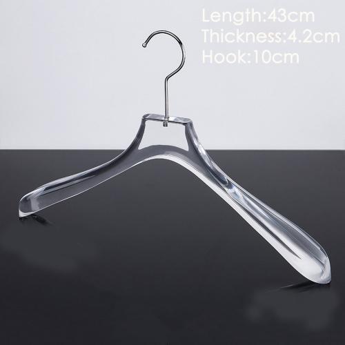 Plastic hardware transparent acrylic hanger plexiglass display stand high-end crystal clothing hanger