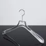 Plastic hardware transparent acrylic hanger plexiglass display stand high-end crystal clothing hanger