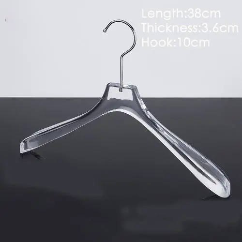 Wholesale clothing store transparent crystal acrylic hanger women's clothing bridal shop seamless clothes hanging plexiglass pants rack Wholesale clothing store transparent crystal acrylic hanger women's clothing bridal shop seamless clothes hanging plexiglass pants rack
