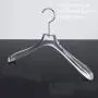 Wholesale clothing store transparent crystal acrylic hanger women's clothing bridal shop seamless clothes hanging plexiglass pants rack Wholesale clothing store transparent crystal acrylic hanger women's clothing bridal shop seamless clothes hanging plexiglass pants rack