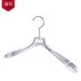 Wholesale clothing store transparent crystal acrylic hanger women's clothing bridal shop seamless clothes hanging plexiglass pants rack