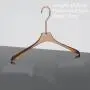 Customized transparent brown crystal hanger high-end clothing brand wedding shop acrylic clothes hanging seamless pants clip hanging support Customized transparent brown crystal hanger high-end clothing brand wedding shop acrylic clothes hanging seamless pants clip hanging support