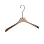 Customized transparent brown crystal hanger high-end clothing brand wedding shop acrylic clothes hanging seamless pants clip hanging support