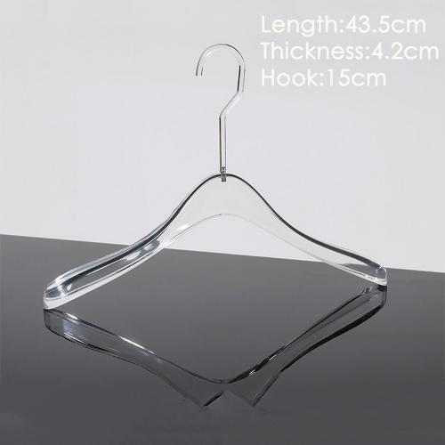Transparent acrylic crystal hanger plexiglass display rack clothing hanger shopping mall window display hanger