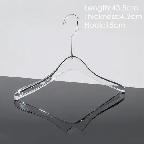 Transparent acrylic crystal hanger plexiglass display rack clothing hanger shopping mall window display hanger Transparent acrylic crystal hanger plexiglass display rack clothing hanger shopping mall window display hanger