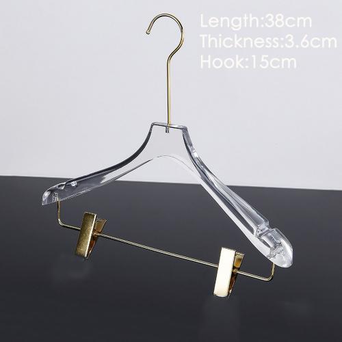 Wholesale acrylic clothes hanger, adult wedding dress transparent crystal hanger, crystal transparent garment hanger