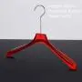 High-end clothing hanger Customized red transparent acrylic hanger Adult wedding dress transparent crystal hanger High-end clothing hanger Customized red transparent acrylic hanger Adult wedding dress transparent crystal hanger