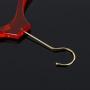 High-end clothing hanger Customized red transparent acrylic hanger Adult wedding dress transparent crystal hanger