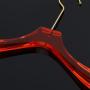High-end clothing hanger Customized red transparent acrylic hanger Adult wedding dress transparent crystal hanger
