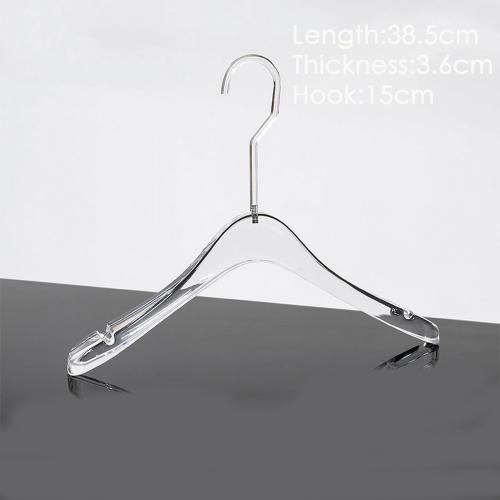 Transparent acrylic high-end clothing transparent clothes support new clothing store special window display acrylic hangers