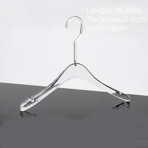 Transparent acrylic high-end clothing transparent clothes support new clothing store special window display acrylic hangers Transparent acrylic high-end clothing transparent clothes support new clothing store special window display acrylic hangers