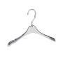 High-end clothing hangers custom white transparent acrylic hangers clothing display transparent crystal hangers can be customized