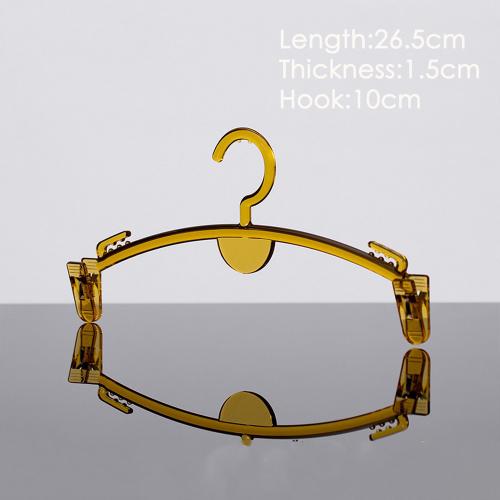 Plexiglass display stand factory direct clear acrylic crystal hanger clothing brand hanger wholesale