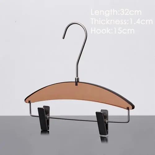New transparent crystal trouser hanger high-end clothing hanger custom acrylic hanger transparent crystal hanger can be customized New transparent crystal trouser hanger high-end clothing hanger custom acrylic hanger transparent crystal hanger can be customized
