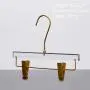 Plastic hardware transparent acrylic crystal hanger plexiglass clothing rack high-end crystal clothing hanger wholesale