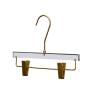 Plastic hardware transparent acrylic crystal hanger plexiglass clothing rack high-end crystal clothing hanger wholesale