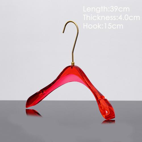 Wholesale new wedding clothing store clothing men and women clothing display hangers seamless transparent crystal hangers custom