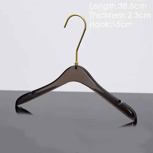 Factory direct sale transparent acrylic crystal hanger plexiglass display stand wholesale clothing brand hanger Factory direct sale transparent acrylic crystal hanger plexiglass display stand wholesale clothing brand hanger