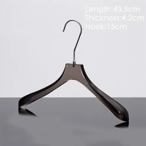 Factory direct clothing store display hanger crystal transparent acrylic seamless trouser clip bridal shop clothes hook custom Factory direct clothing store display hanger crystal transparent acrylic seamless trouser clip bridal shop clothes hook custom