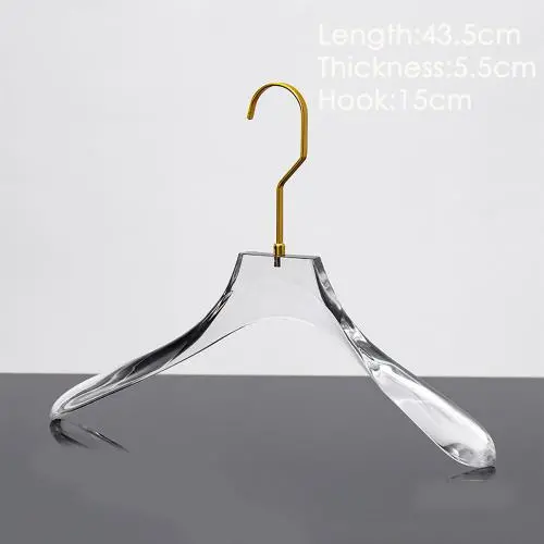 Factory direct sale acrylic transparent crystal hanger plexiglass display stand wholesale clothing brand hanger Factory direct sale acrylic transparent crystal hanger plexiglass display stand wholesale clothing brand hanger