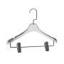 Plastic hardware transparent acrylic hanger children's clothing plexiglass display stand high-end crystal clothing hanger wholesale