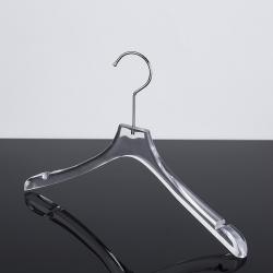 Transparent acrylic crystal hanger Customizable plexiglass display rack High-end clothing hanger direct sale