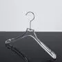 Transparent acrylic crystal hanger Customizable plexiglass display rack High-end clothing hanger direct sale