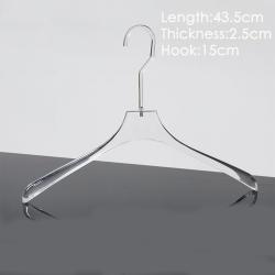 New transparent color acrylic crystal hanger seamless transparent clothing store men's women's children's clothes display hangers