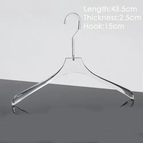 New transparent color acrylic crystal hanger seamless transparent clothing store men's women's children's clothes display hangers New transparent color acrylic crystal hanger seamless transparent clothing store men's women's children's clothes display hangers